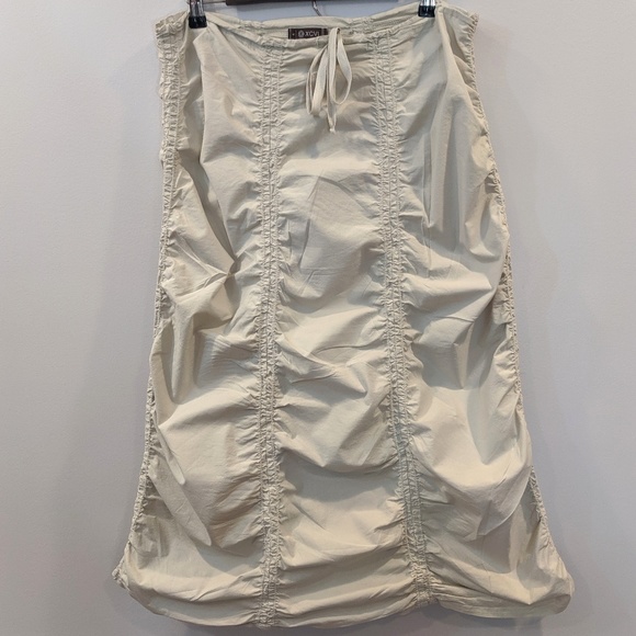 XCVI Dresses & Skirts - XCVI Small Double Shirred Panel Skirt Light cream